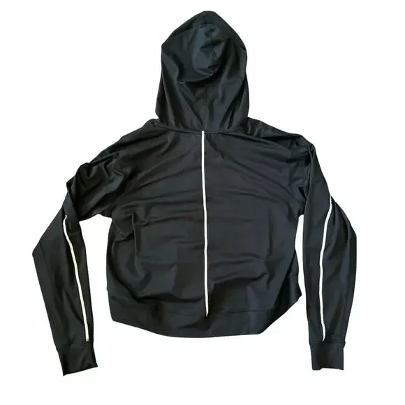 Free People Movement Black Long Sleeve Hooded Athletic Top size medium - Picture 7 of 7